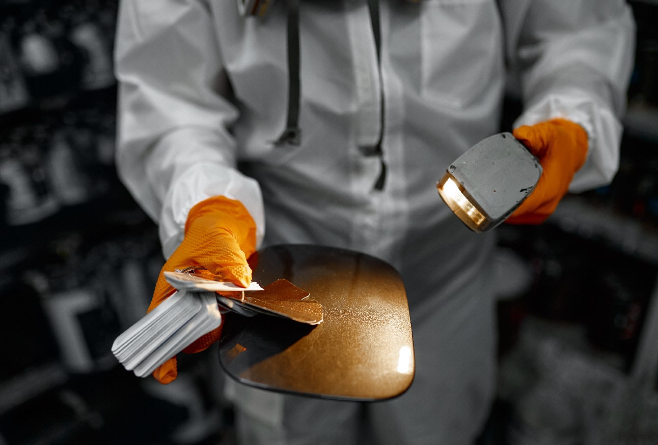 Car body workshop in Muscat